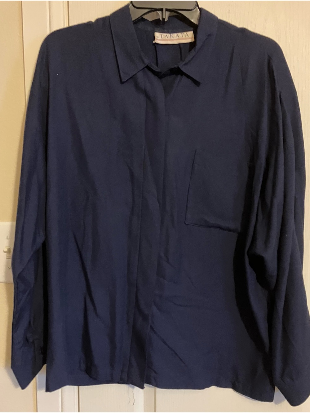 Frank & Eileen Navy Long-Sleeve Button-Down Shirt